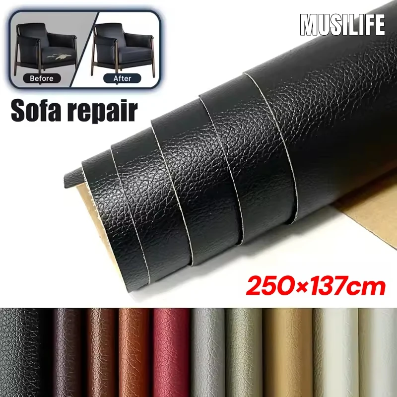 

PU Leather Self Adhesive Sofa Leather Repair DIY Chair Soft Patch Car Stickers Repair Car Seat Interior Modification Craft Decor
