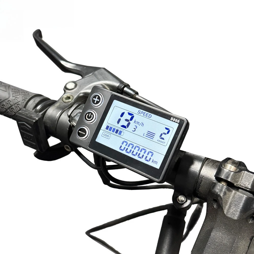 A-S866 Five-Core Waterproof LCD Smart Speedometer Electric Bicycle Scooter Control Display