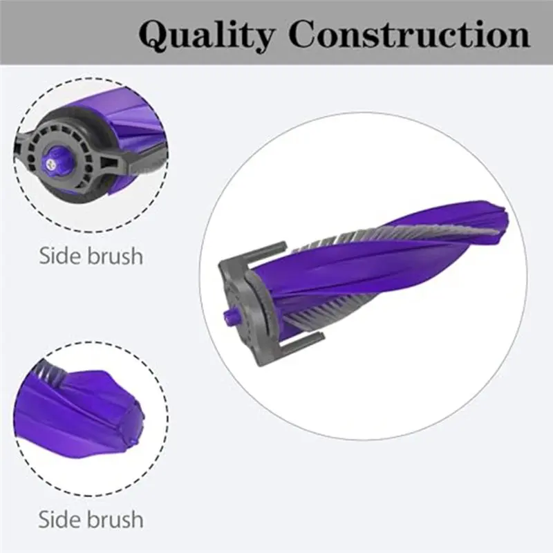 ASWUT-Deep Cleaning& Easy Install 2 Main Brushes And 8 Side Brushes For Narwal Flow Robot Vacuum