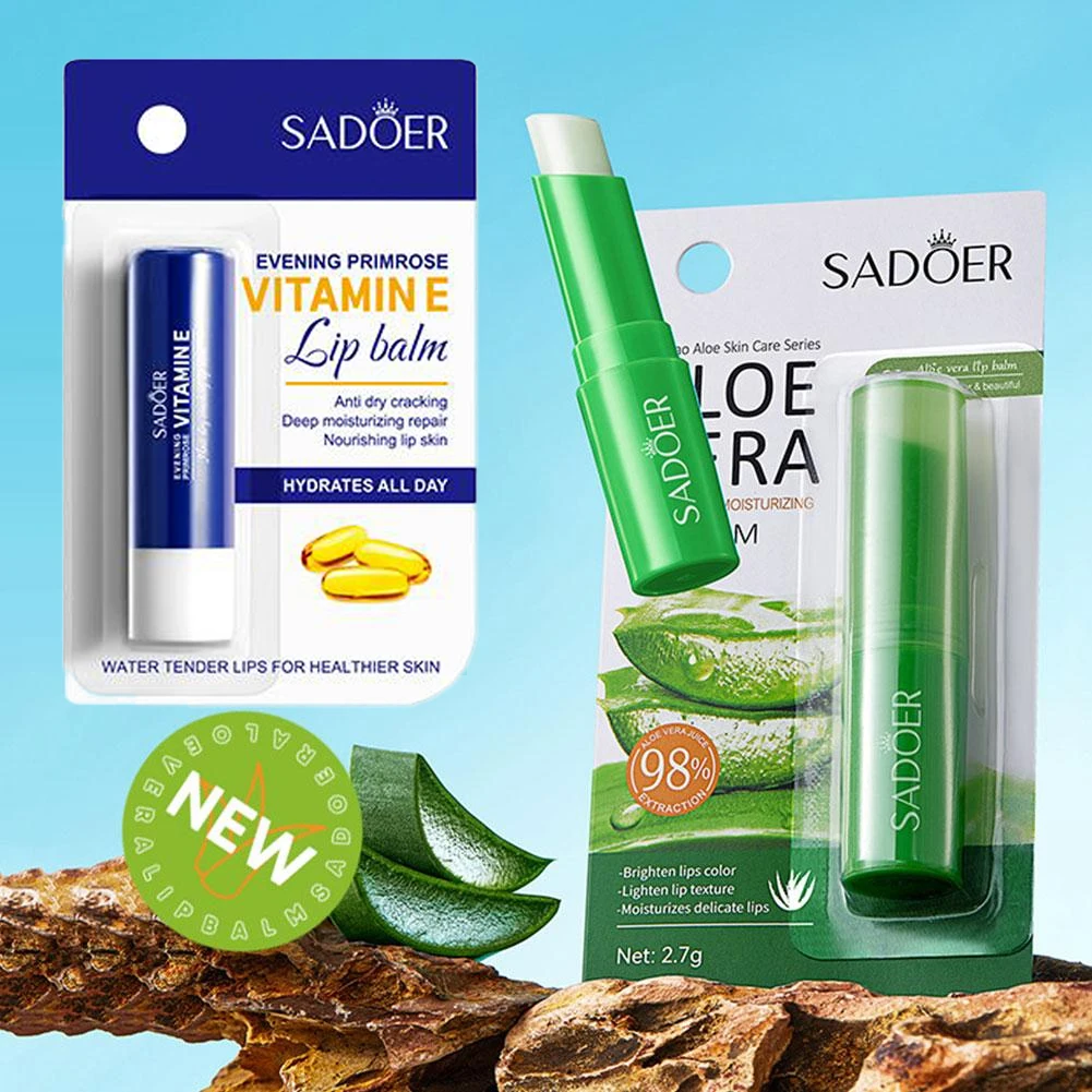 

Губная помада с алоэ вера, длительный увлажняющий бальзам для губ, естественное увлажнение, губная помада, уход, макияж для ежедневного ухода за губами