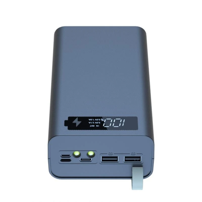 

18650 Power Bank для чехла с двумя USB-портами для зарядки мобильного телефона, беспроводное зарядное устройство, аккумуляторный блок, запасные части для сотового телефона