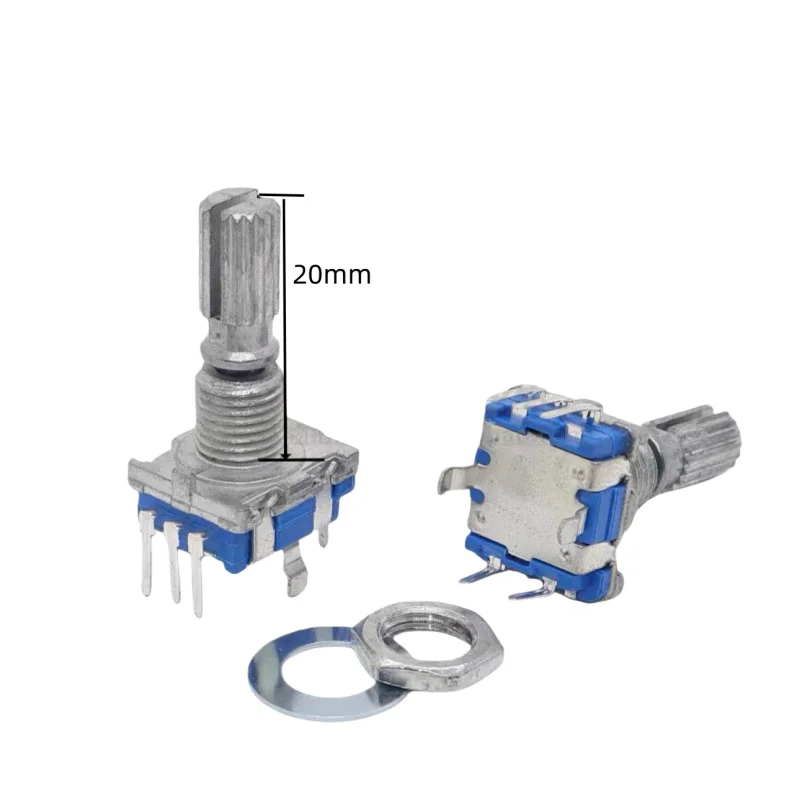 2Pcs 360 Degree 20 Detents 5Pin Digital Rotary Encoder Momentary Switch  EC11