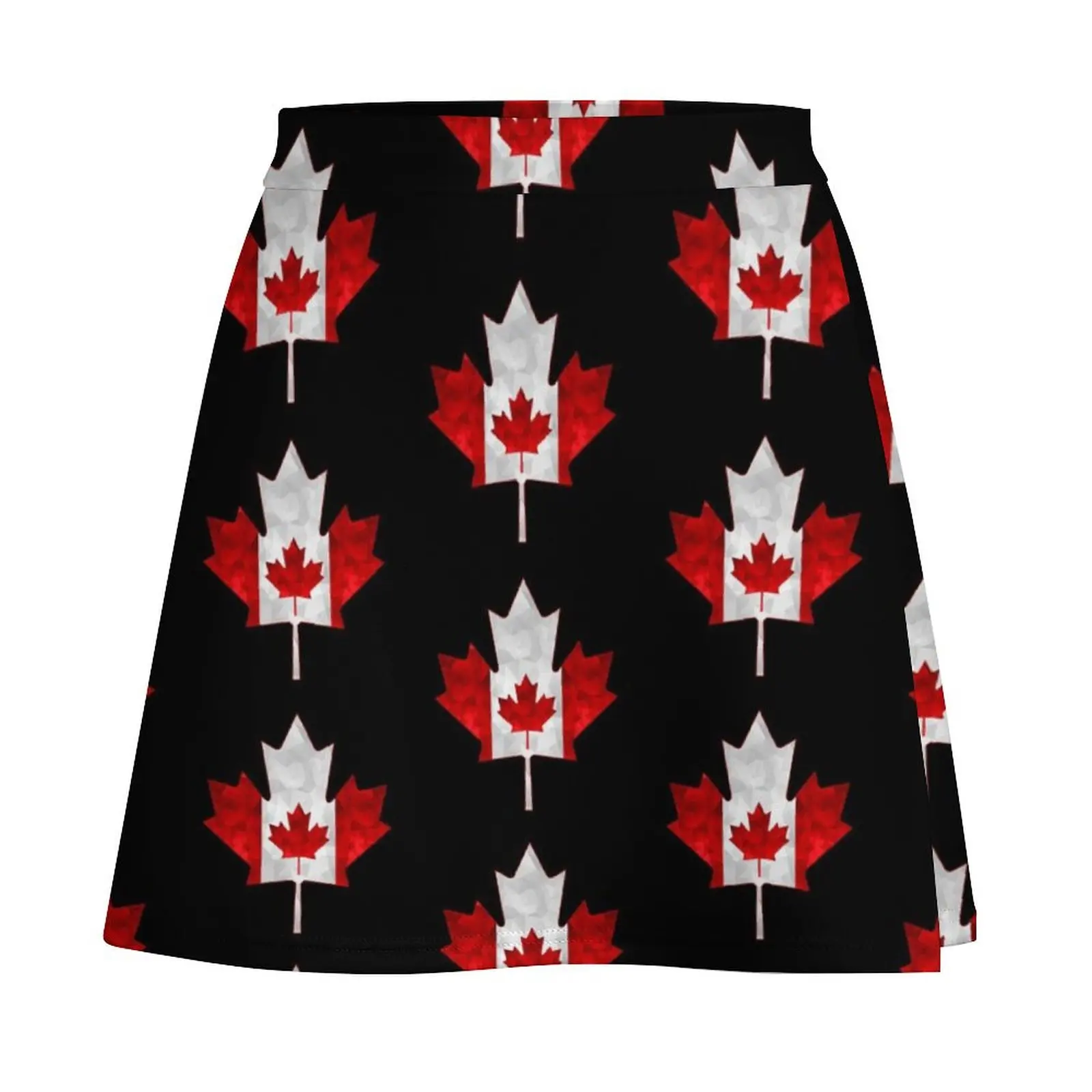 Canada Maple Leaf Geometric Graphic Mini Skirt Summer women's clothing shorts skirts for woman mini skirt Mini Skirt