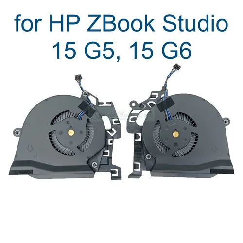 Imagen 2 del producto CPU GPU ventiladores enfriador para HP ZBook Studio 15 G5 G6 15G5 15G6 portátil ventilador de refrigeración L30894 001 L30895 NS85C01 17J03 17J04 nuevo