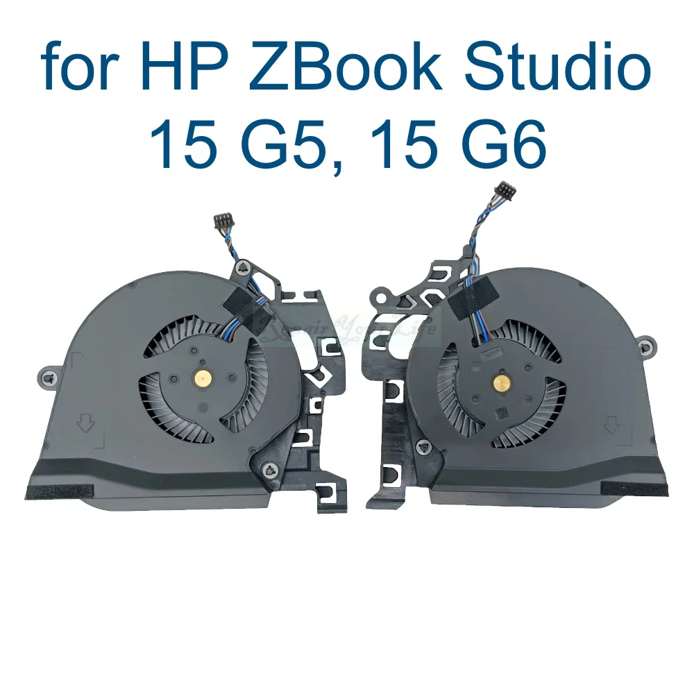 Imagem -02 - Cpu Gpu Ventiladores Cooler para hp Zbook Studio 15 g5 g6 15g5 15g6 Laptop pc Ventilador de Refrigeração L30894 001 L30895 Ns85c01 17j03 17j04 Novo