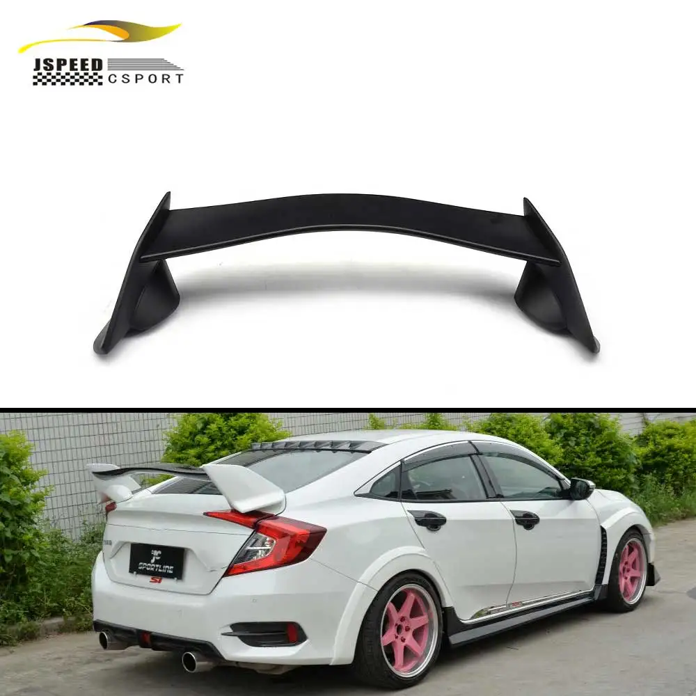 

Suitable for Honda Civic 10th Generation Sedan 4-door black ABS rear trunk spoiler wing 2016-2017