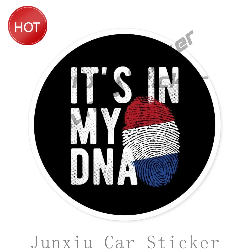 Netherlands DNA Heritage Water Resistant PVC Vinyl Sticker For Bumper And Laptop Family Ancestry Theme Decoration Decal