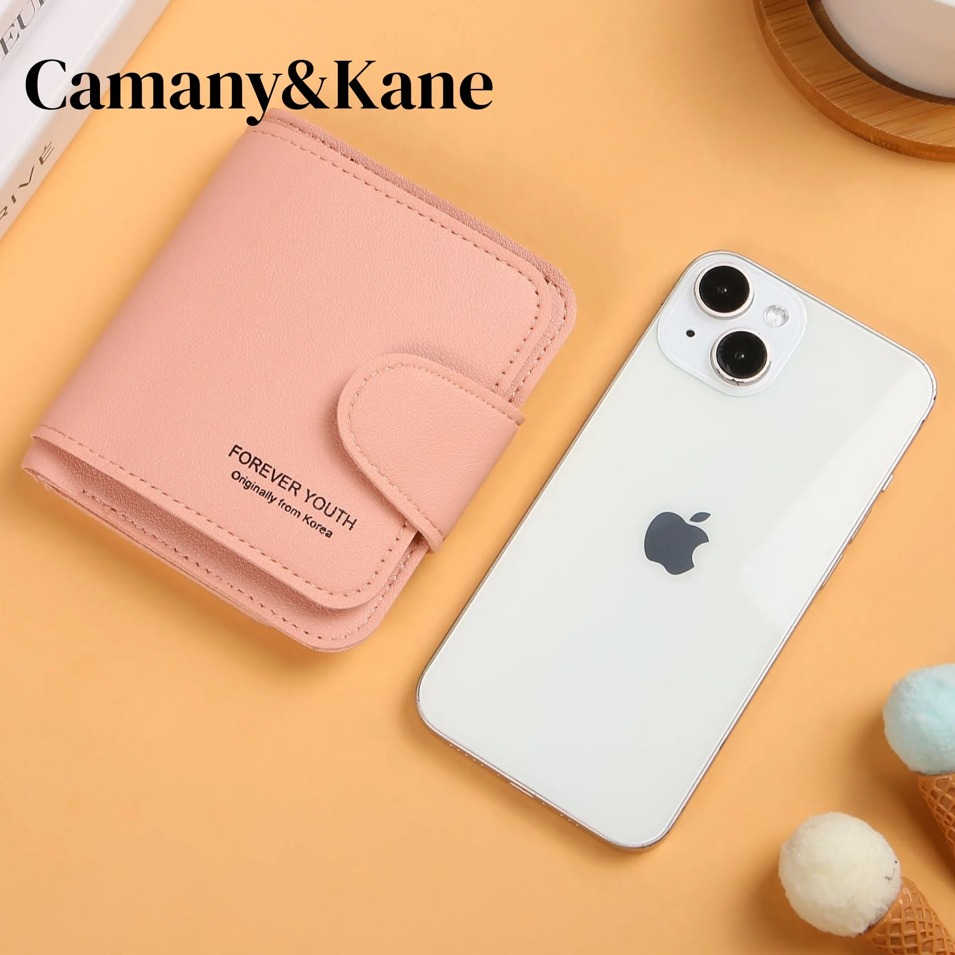 New women's short wallet, popular foreign trade item, multifunctional women's short wallet, student wallet, and coin purse