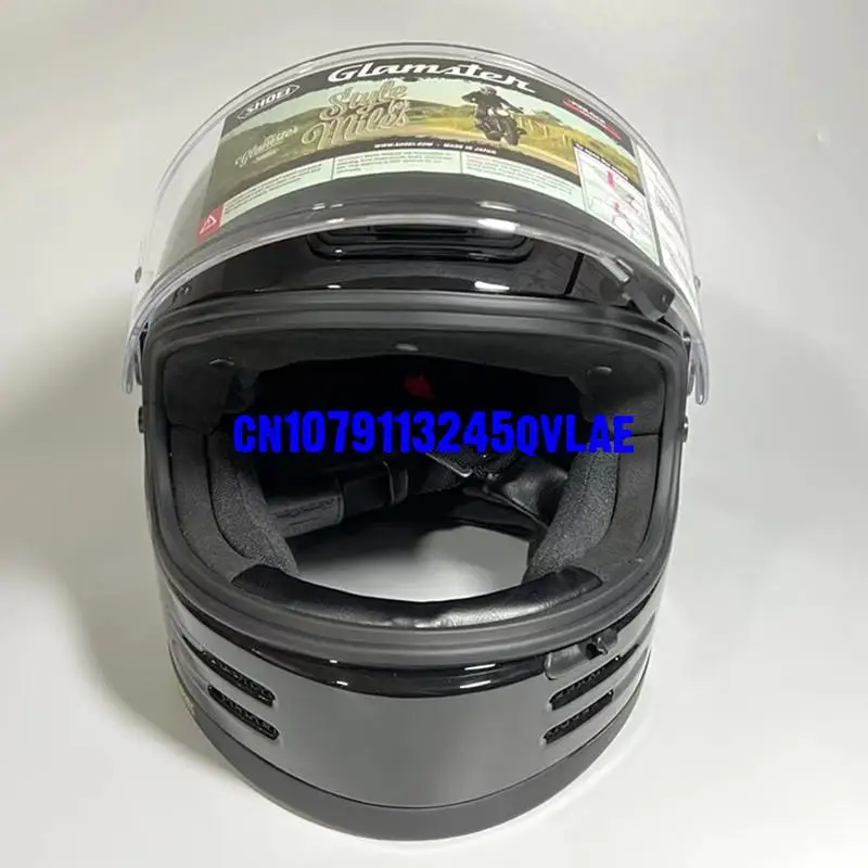 GLAMSTER Classic Retro Full Face Helmet,For Harley Cruise Leisure Motorcycle and Road Racing Protective Helmet Marquez