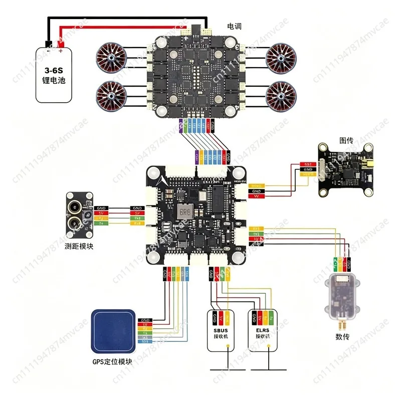 Flight Controller ESC Combo for FPV Drone All in One Control Board with PDB and 4 in 1 ESC