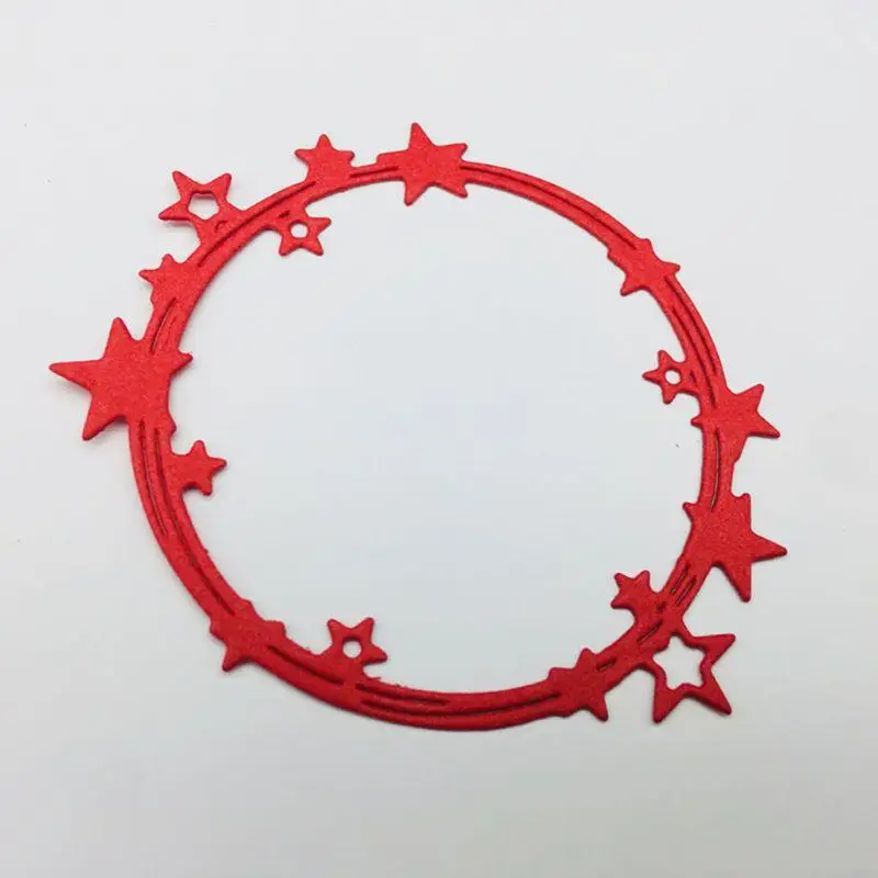 H9EC Star Circle Circle Metal Cutting Dies stencil jooking การทำอัลบั้ม DIY อัลบั้มการ์ดกระดาษการ์ดลายนูน