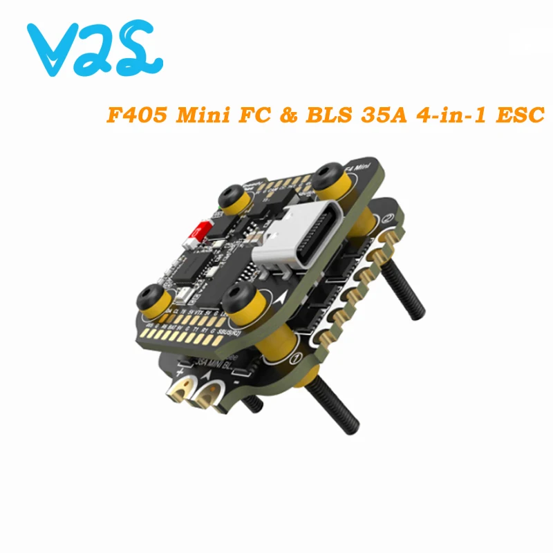 SpeedyBee F405 Mini Stack Flight Controller FC BLS 35A V2 3-6S 20x20 4-in-1 ESC Dual BECs for RC FPV Racing Drone