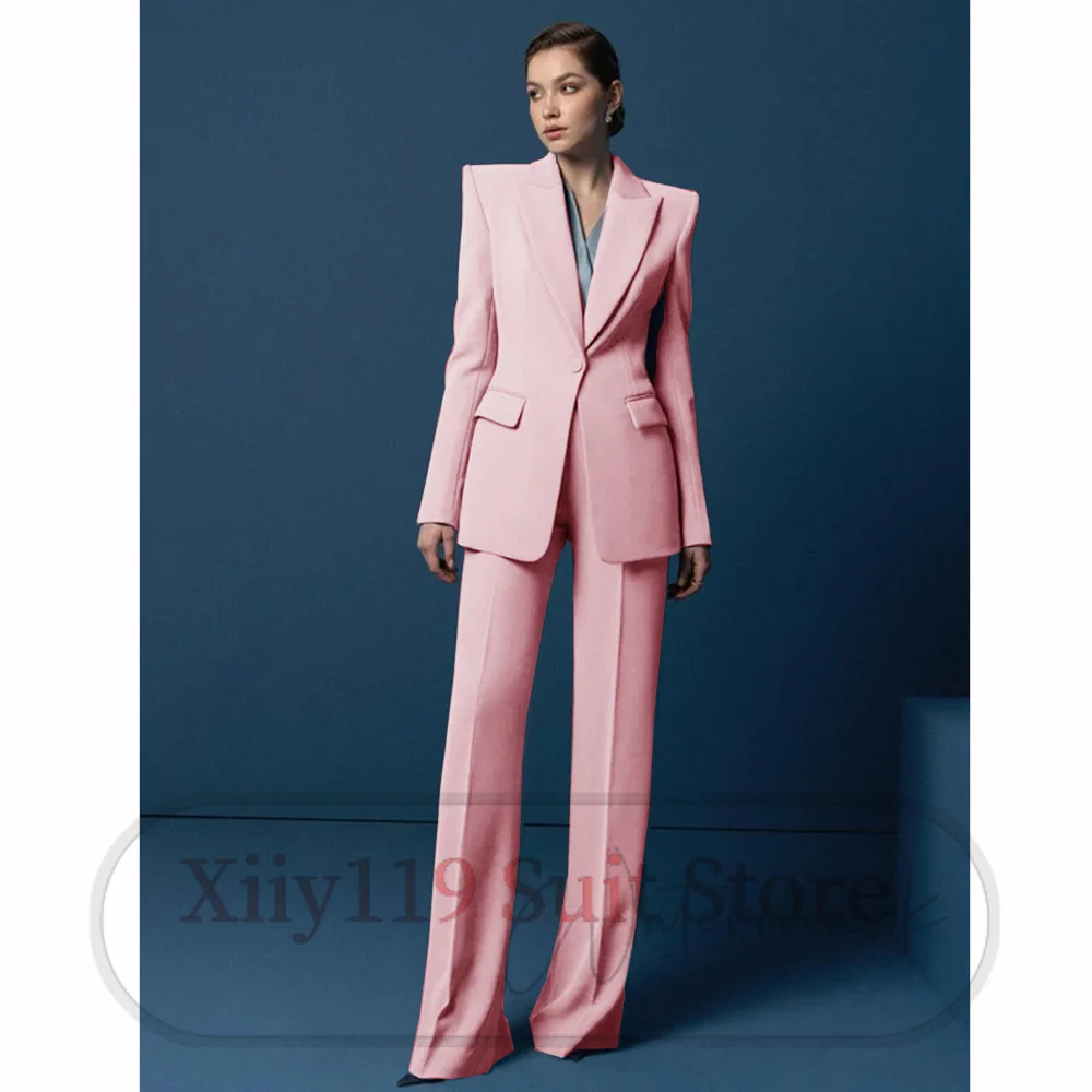 Elegant Women\'s Sets for Women 2 Pieces Women\'s Suit Serge Business Casual Elegant Two Piece Suit Groups of Pant Woman Clothing