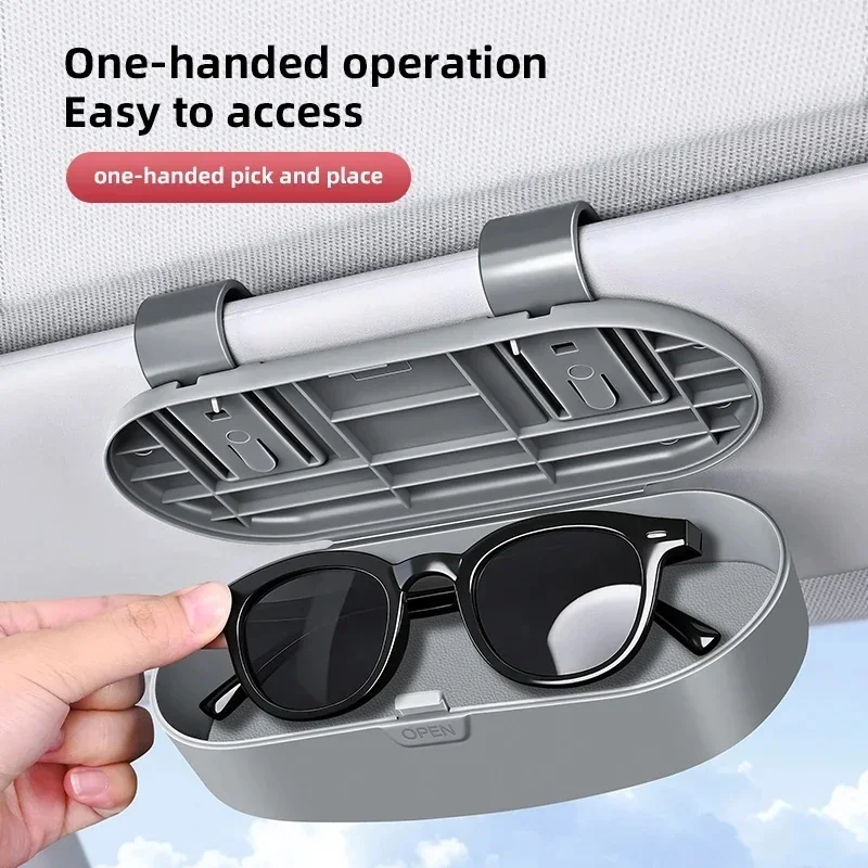 1Pcs Fashion Car Sun Visor Sunglasses Storage Box For Chery Tiggo7 Tiggo8 Pro Omoda C5 Jaecoo J7 J8 Jetour X70 X90 Interior Acce