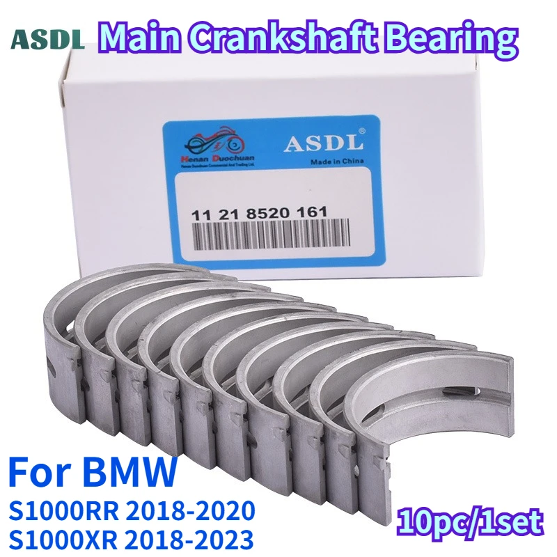 

For BMW S1000RR 2018-2020 34mm STD ~+100 Motorcycle Tiles Main Crankshaft Bearing S1000XR 2018-2023 S1000 RR XR 11218520161