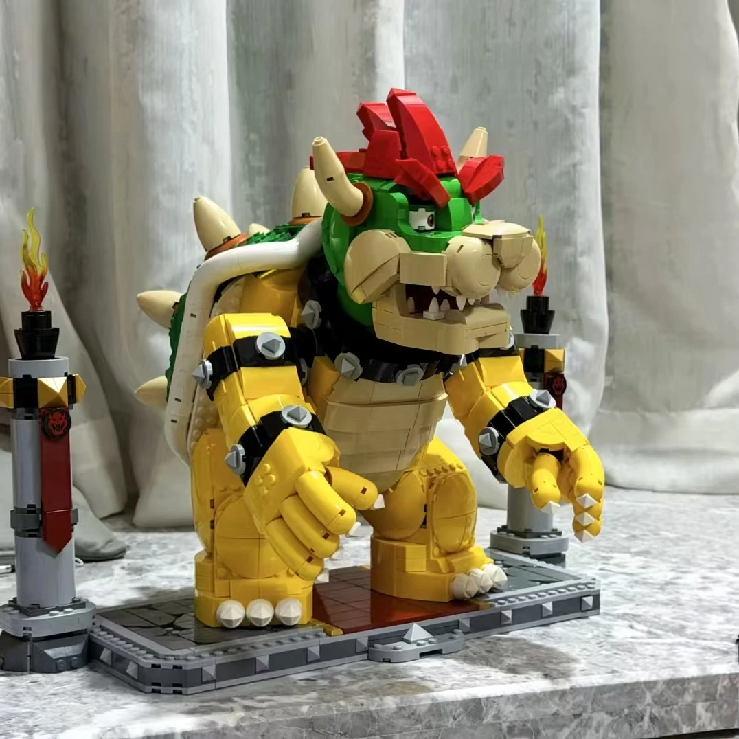 2807 pièces jeux populaires château Showdown Super puissant Bowser Boss 71411 blocs de construction Puzzle modèle jouets anniversaire cadeaux de noël