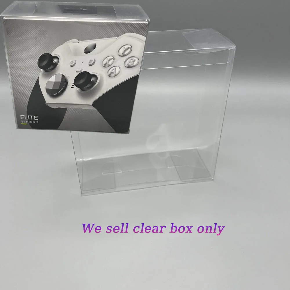 Transparent clear PET Protective cove For XBOX elite series 2 Youth version game controller storage display box Collection case