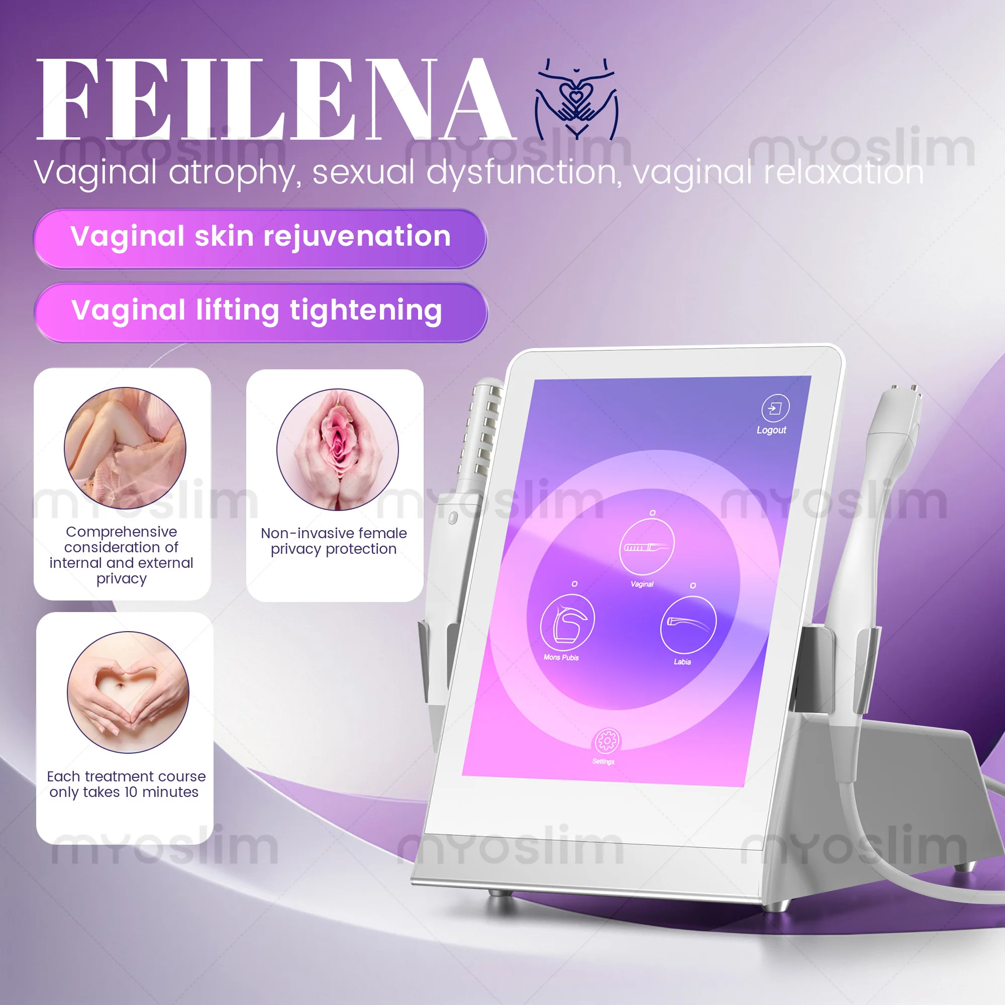 

Портативная машина для вагинальной подтяжки Venus RF, профессиональное послеродовое устройство для массажа, облегчения раздражения, вагинального ухода