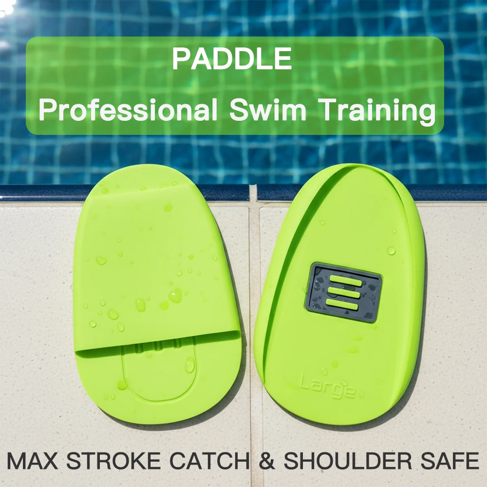 SOF Paddle Silicone Swimming Hand Paddles - Soft Resistance Training Gear - Improve Stroke Catch & Prevent Shoulder Injury