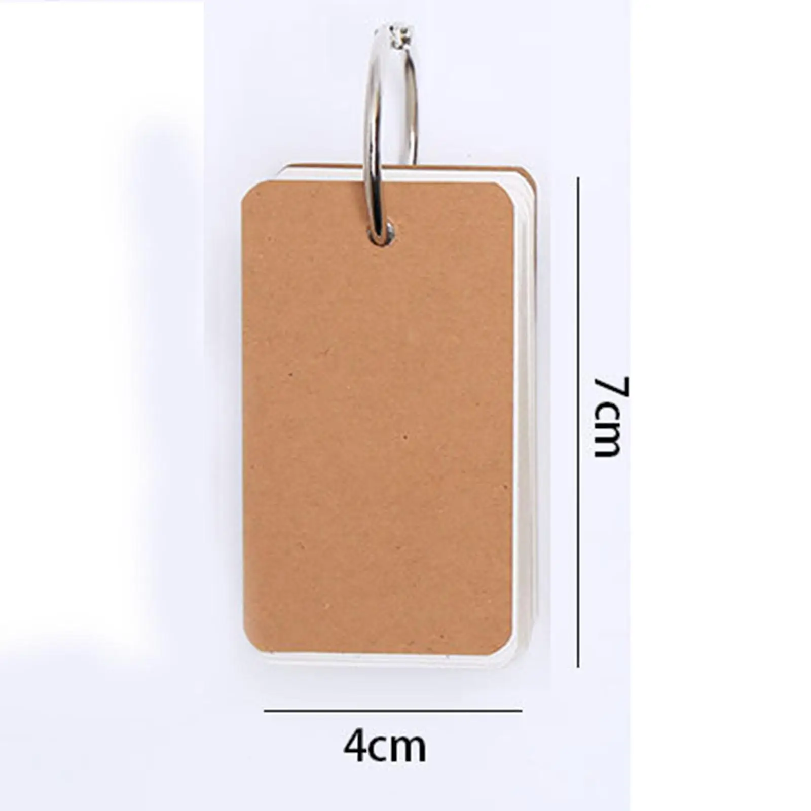 4 Pieces Index Cards with Ring 400 Sheets Message Note Cards Removable Learning Language Office Supplies Note Cards for Studying