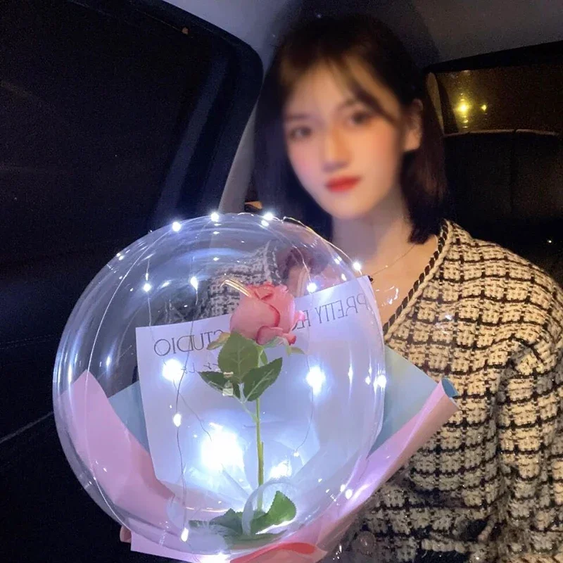 3/5 個 22/30 インチの透明なボボバルーン、結婚式、誕生日、ベビーシャワー、パーティーデコレーション用 |   ワイドネックバブルバルーン（V用）