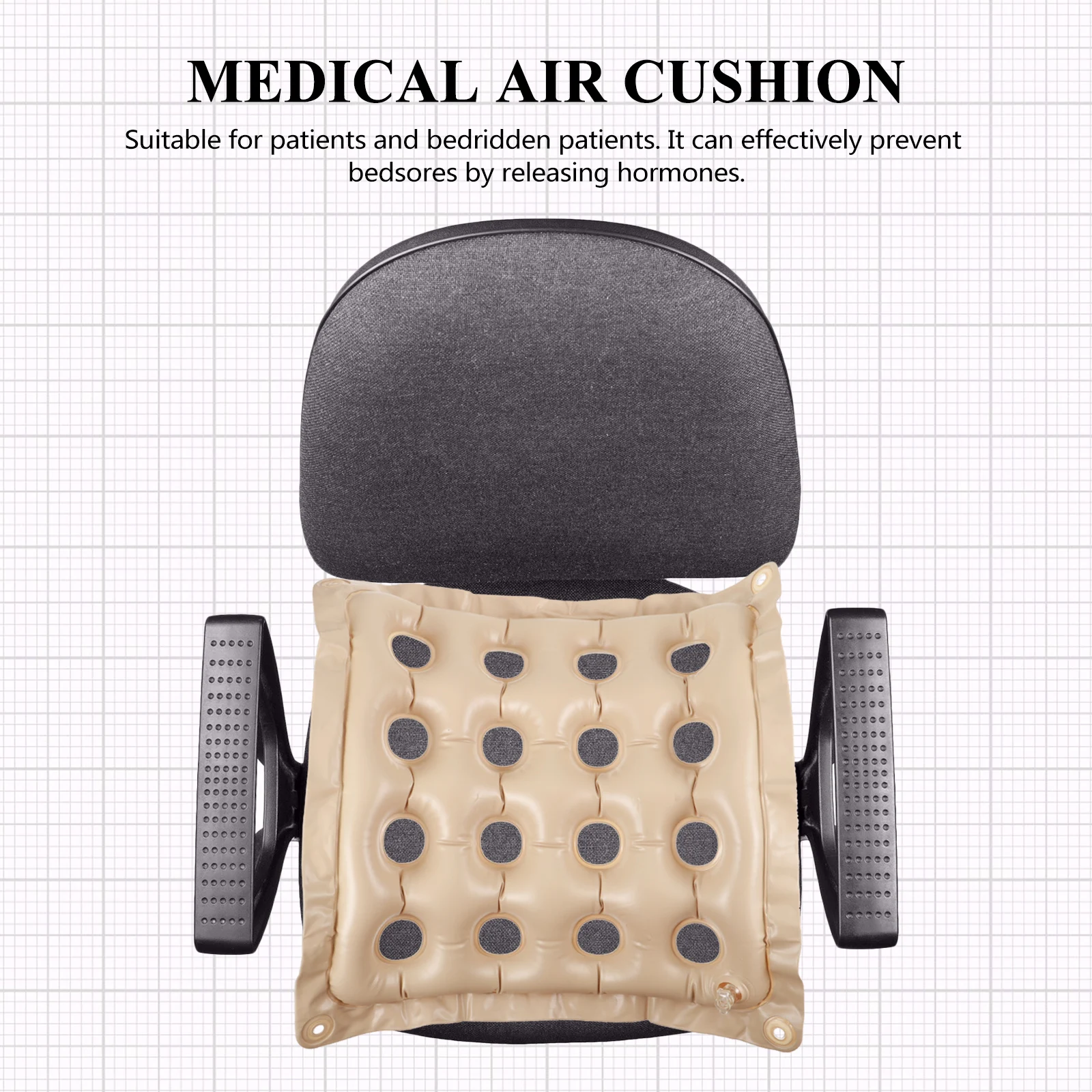 

Inflatable Seat Cushion Hollow Comfortable Air Pvc Environmental Protection Wheelchair Pad Anti Decubitus Stress