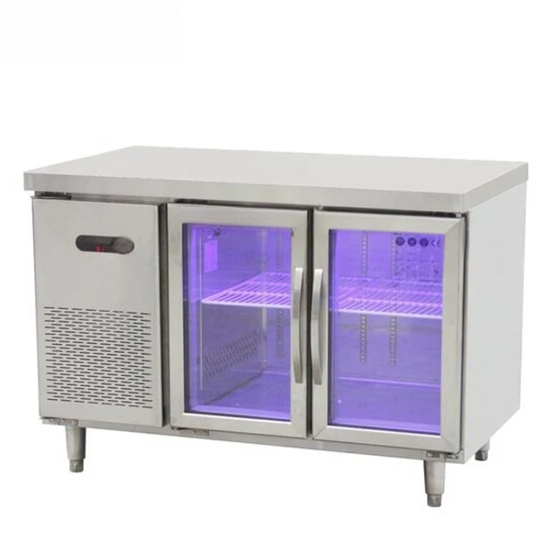 

Air-cooled refrigerated workbench refrigerators, refrigerated consoles, commercial freezers