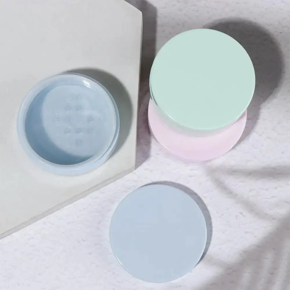 1 pz soffio di polvere sottopacchetto vasetti di polvere vuoti con setaccio tappo bianco scatola di polvere di dispersione macaron mini contenitore per cosmetici