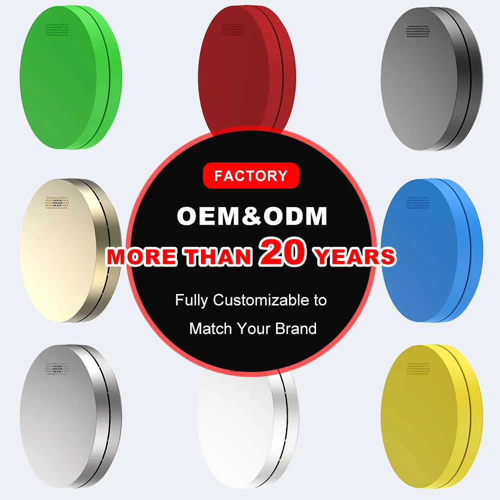 Wi-Fi S m o ke Detector Tuya App Control Photoelectric Sensor CE Certified Long Battery Life Dustproof Mothproof 85dB Alarm
