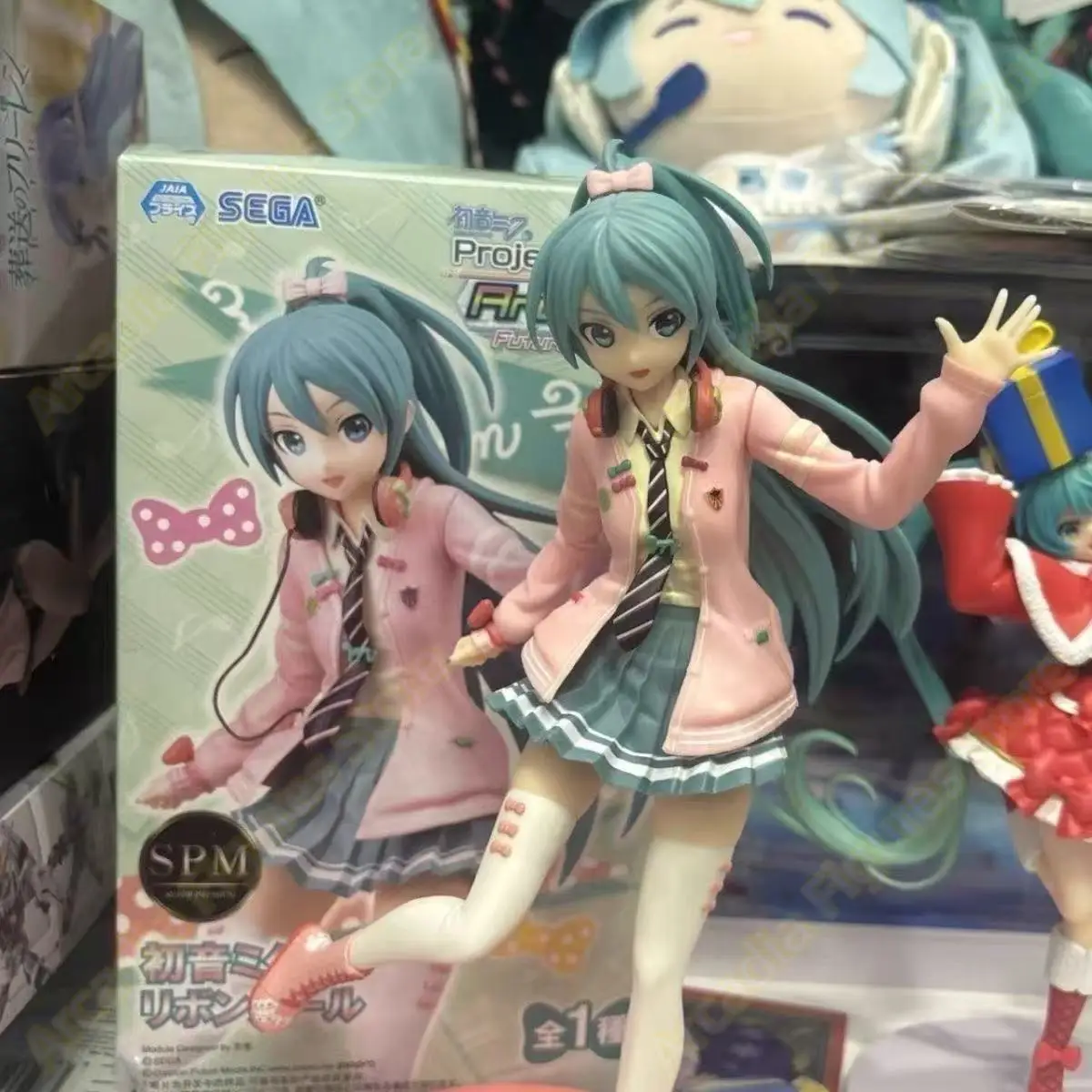 在庫ありオリジナルセガ初音ミク-diva-リボンガール賞アクションアニメキャラクターフィギュアホビーモデルコレクションデスクトップ人形おもちゃ
