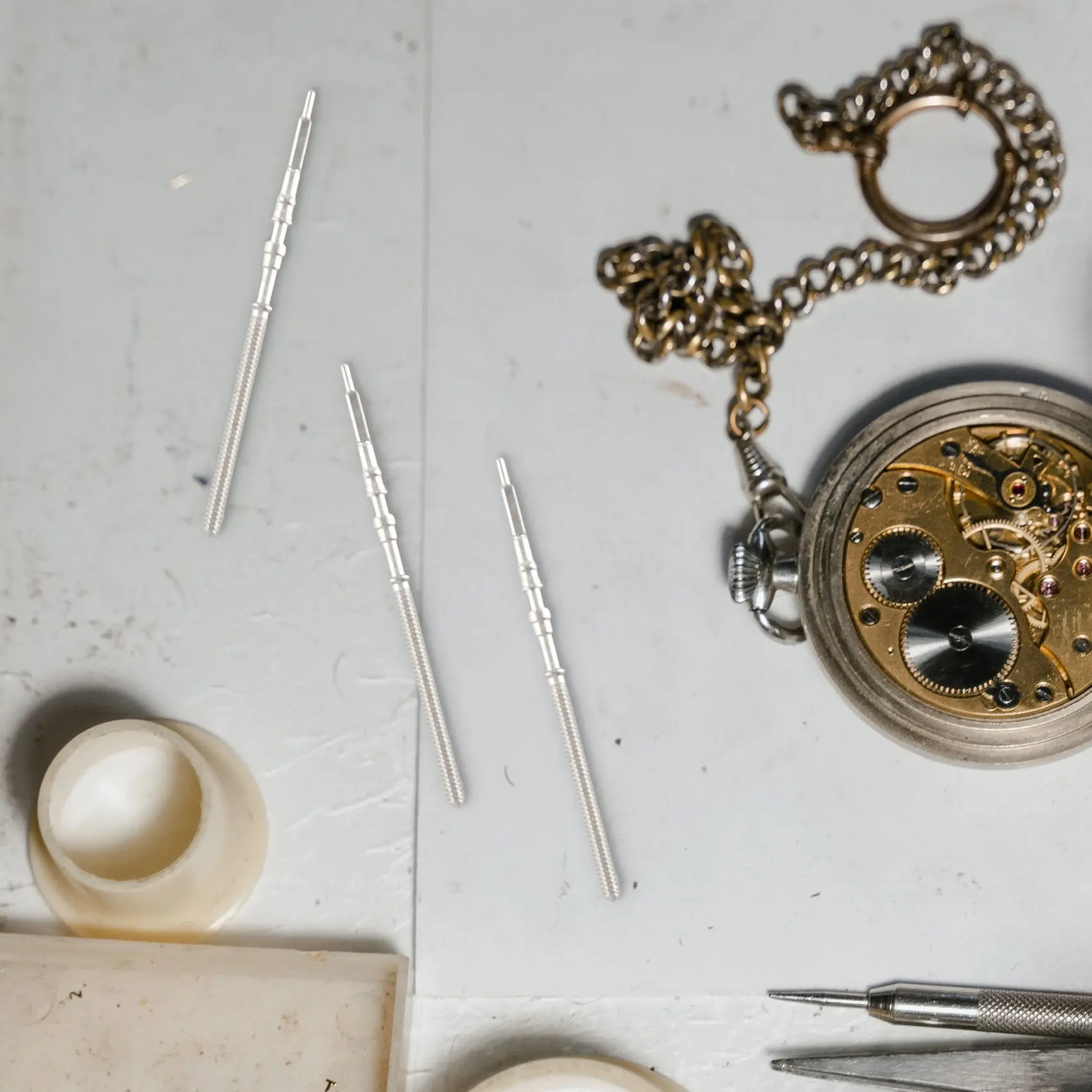 10Pcs Movement Watch Steel Stem Crown Kit Watch of Parts NH35 NH36 NH38 NH39 Movement Watch Stem Spare Parts