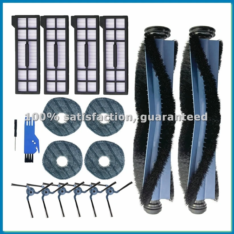 

Набор из 18 сменных деталей для пылесоса X10 Pro Omni, включая основную щетку, боковые щетки, фильтры и т.д. -ABRM