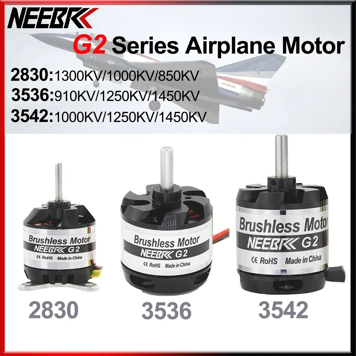 NEEBRC 2830 3536 3542 Outrunner Brushless Motor 2-4S for RC AirPlane Fixed-wing FPV Racing Drone Helicopter Engine Quadcopter