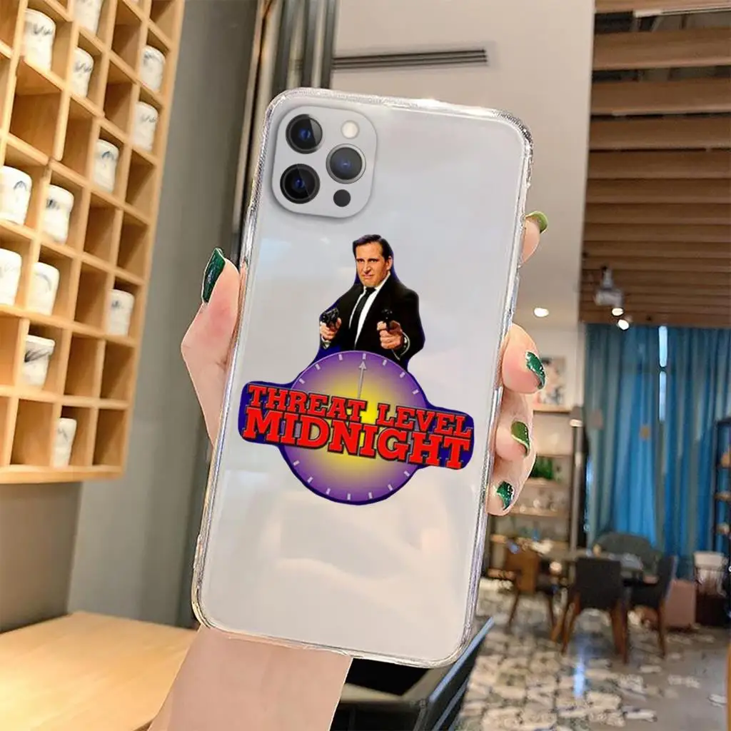 Michael Scott The Office Funny Humor Phone Case For iPhone 16 15 14 13 12 11 Pro Max Mini XS X XR 14 15 16 Plus Clear Soft Cover