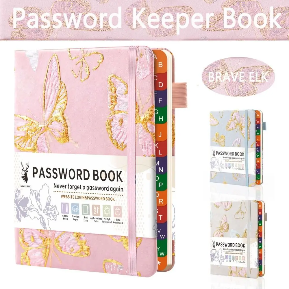 Delicate Embroidered Decoration B6 Embroidery Notebook Soft Touch Hardcover Thickened Inner Pages Soft Touch Hardcover Notepad