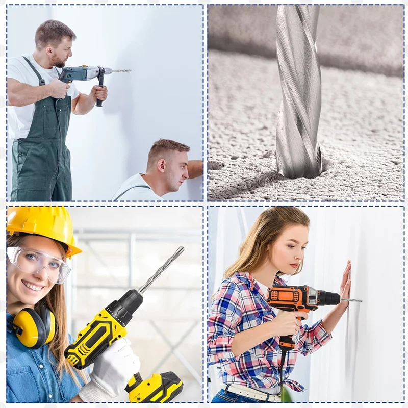 

【Flash Sale】50Pcs 1/8 Inch Drywall Guide Point Cutting Bits Drywall Tools,Dry Wall Cutting Tools,For Use With Spiral Saw