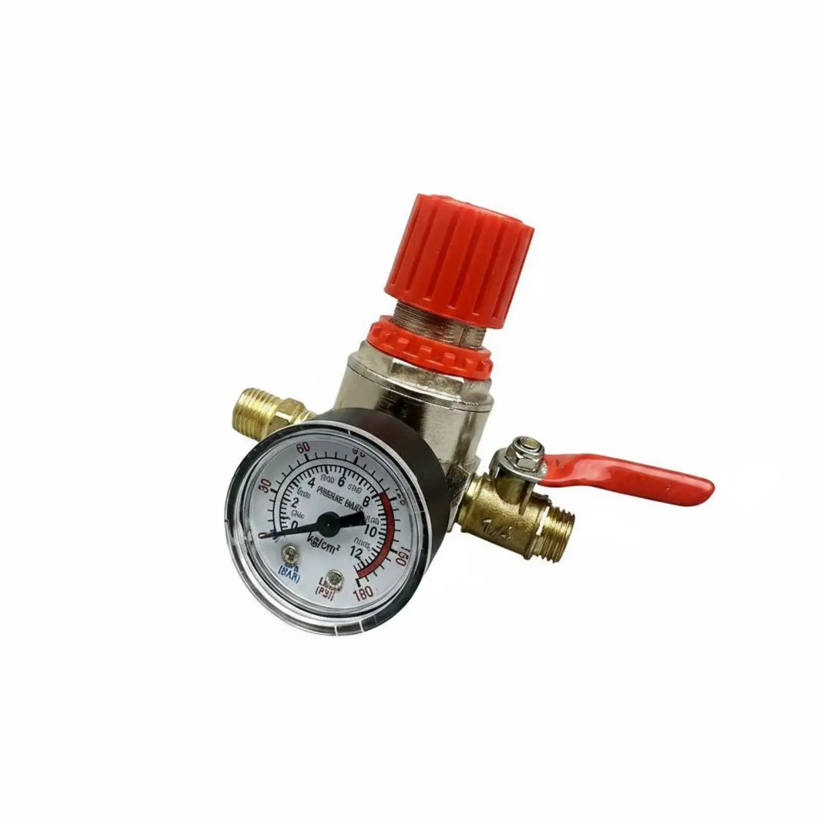 High Precision Air Pressure Regulator Multi Hole Pneumatic Valve Assembly Adjustable Compressor Control for Workshop Use