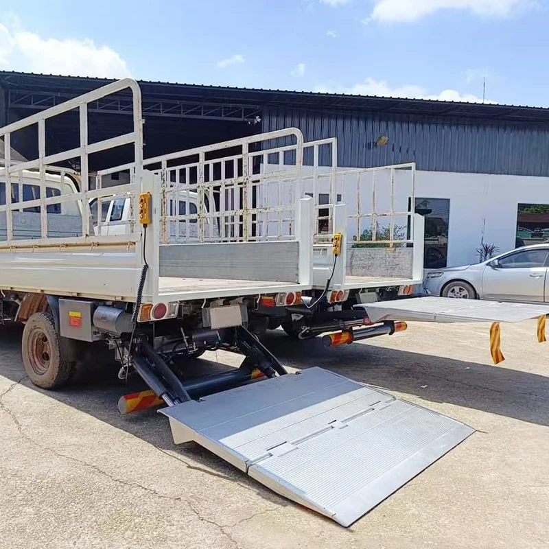 Factory Direct Good Price Folding Foldable Tail Lift Hydraulic Truck Tail Lift Tailgate For Flatbed Pickup Cargo Load Unload