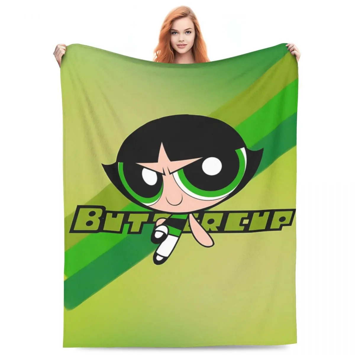 The Powerpuff Girls Blanket Quality Warm Soft Throw Blanket Winter Decorative Couch Bed Funny Bedspread