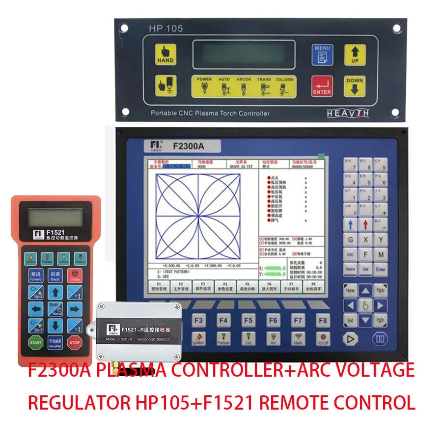 

Плазменный контроллер F2300A + регулятор напряжения дуги HP105 + F1510, оборудование для плазменной резки с дистанционным управлением