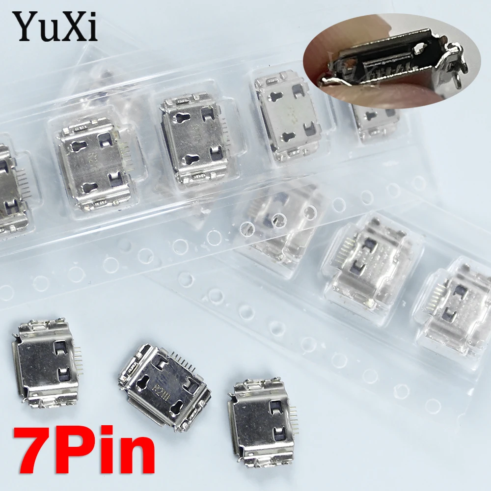 

5 шт. Micro 7-контактный USB-разъем для зарядки, док-станция, разъем, разъемы для Samsung S5830 I8150 S6888 S7230 I909 W899 B299 I9220