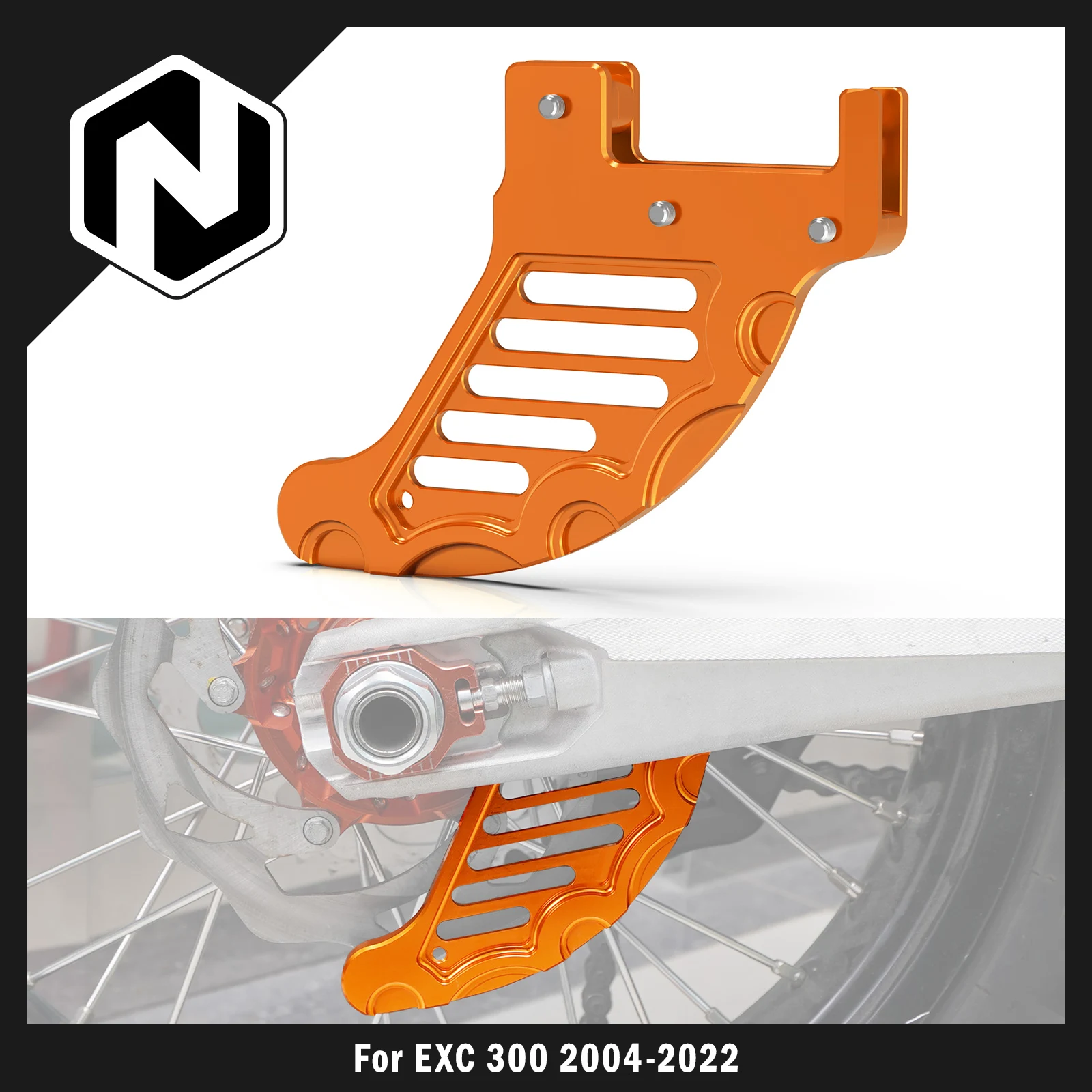 NICECNC For KTM EXC 300 EXC 250 EXCF 350 SX 125 SXF 250 SXF 450 XC XCF XCW XCFW TPI Six Days 2004-2022 Rear Brake Disc Guard