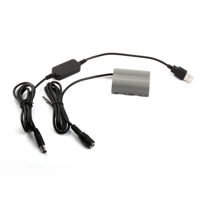USB Power Regulator Cable with EN-EL3E Dummy Battery Compatible with Nikon D50 D80 D70 D90 D300 D70S D100 D300S D200 Cameras