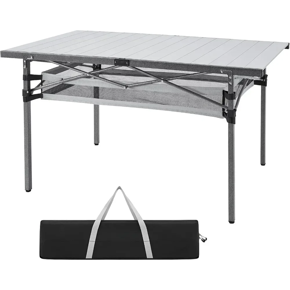 

Aluminum Folding Roll Up Lightweight Foldable Table Portable Table Camp Table for Outdoor Camping Picnic