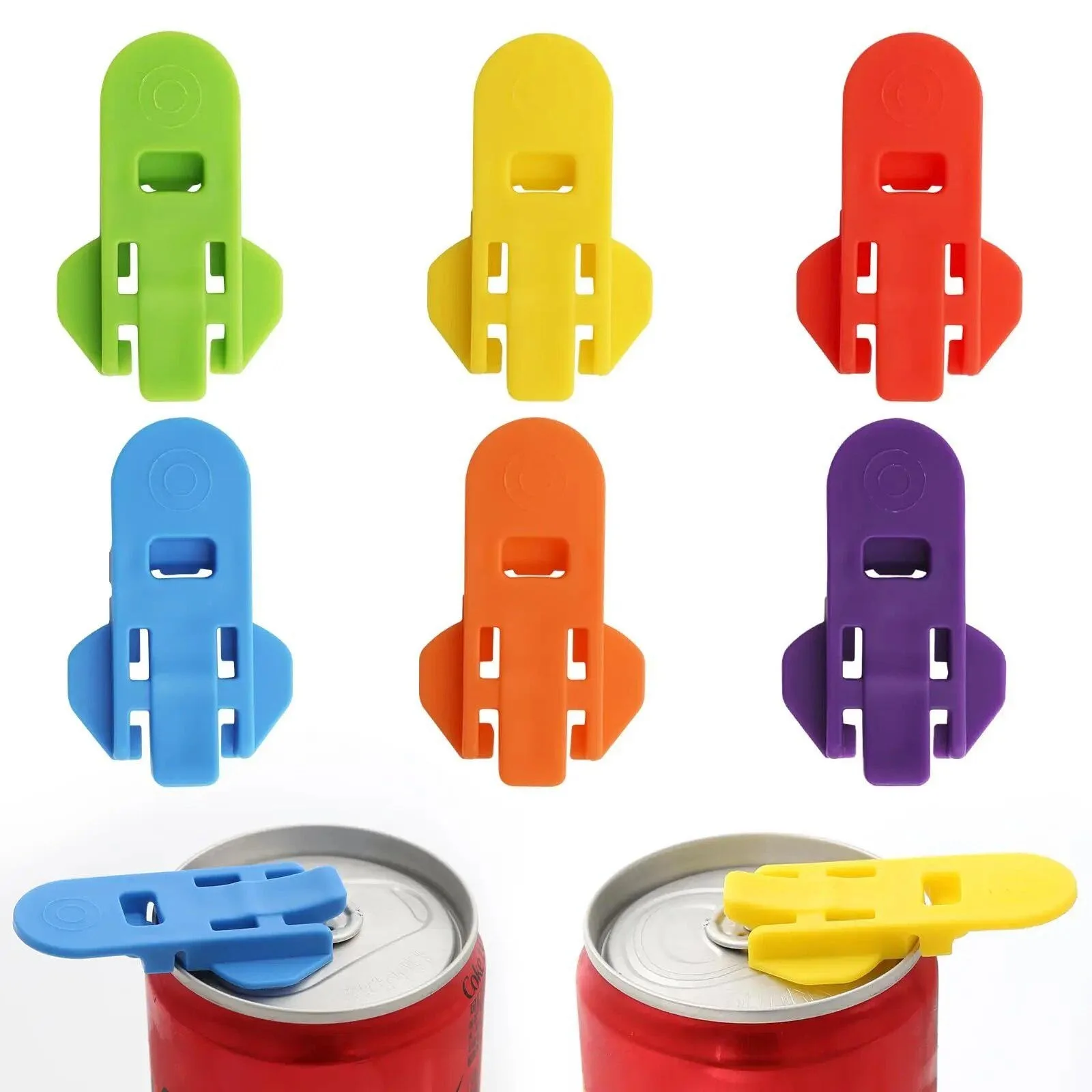 Manual Easy Can Opener,  Premium Plastic Shields Can Openers for Pop, Coke, Beer, Soda, Drink Aluminum Beverage.