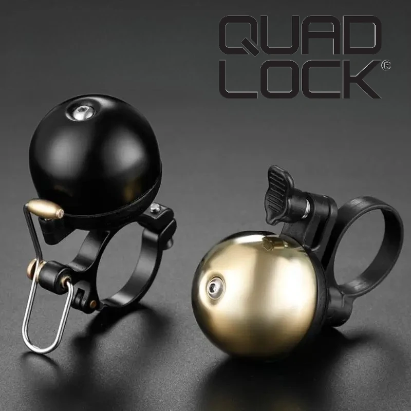 

QUAD LOCK Bicycle Bell AirTag Bike Mount GPS Tracker Airtag Bell Waterproof Aluminum Alloy Holder Hides