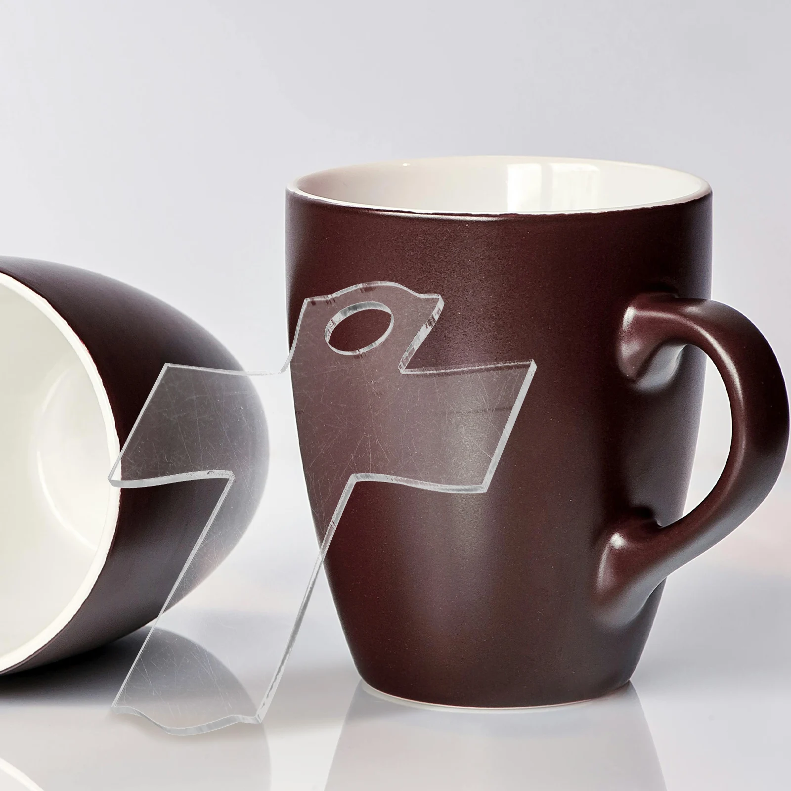 

10Pcs Acrylic Water Bottle Name Tags Blank Tumbler Nameplate Cross Shaped DIY Unfinished Tags for Cup Personalized Decor