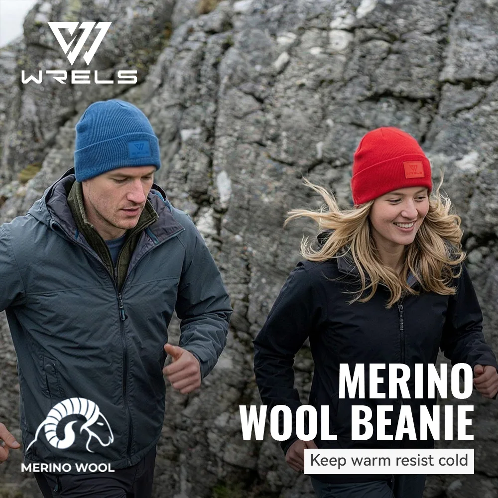 WRELS Solide Unisex-Mütze aus Wollmischungen für Herbst und Winter, lässige, warme Wintermütze, Schirmmütze, Mütze aus Merinowolle, leichte Thermomütze