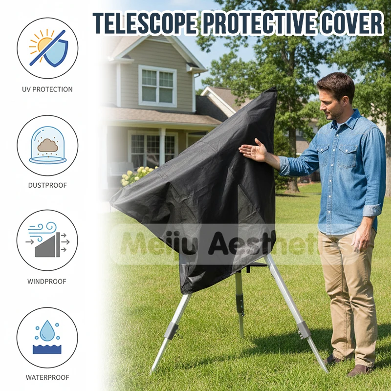 Telescope Dust Cover Installation Outdoor Sun Telescope Astronomical Accessories Protection Light Protection Observation Cover