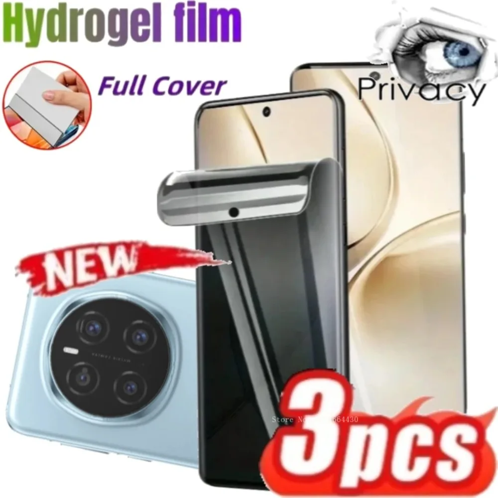 3 Stück Anti-Spy Hydrogel-Displayschutzfolien für Honor Magic 7 Pro 6 5 Peeping Prevention Soft Film für Honor Magic 6 5 Lite 7